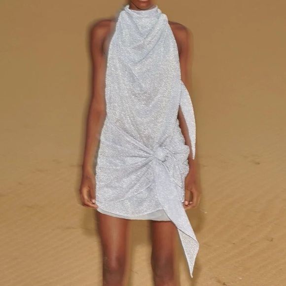 baobab silver dress IZAO DRESS IN SPARKLE | CULT MIA